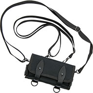 Закрытый двухрядный подсумок-патронташ (Черный) на 16 патронов калибра 12/16