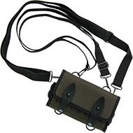 Малое изображение Закрытый двухрядный подсумок-патронташ «Хаки» на 16 патронов калибра 12/16