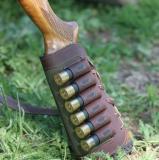 Расположение патронов на ружье значительно ускоряет процесс перезарядки