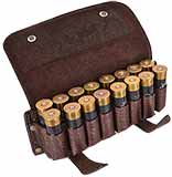 Патронташ надежно держит 16 патронов в лузах.