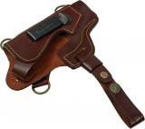 Кобура произведена из кожи специальной выделки высшего качества. 