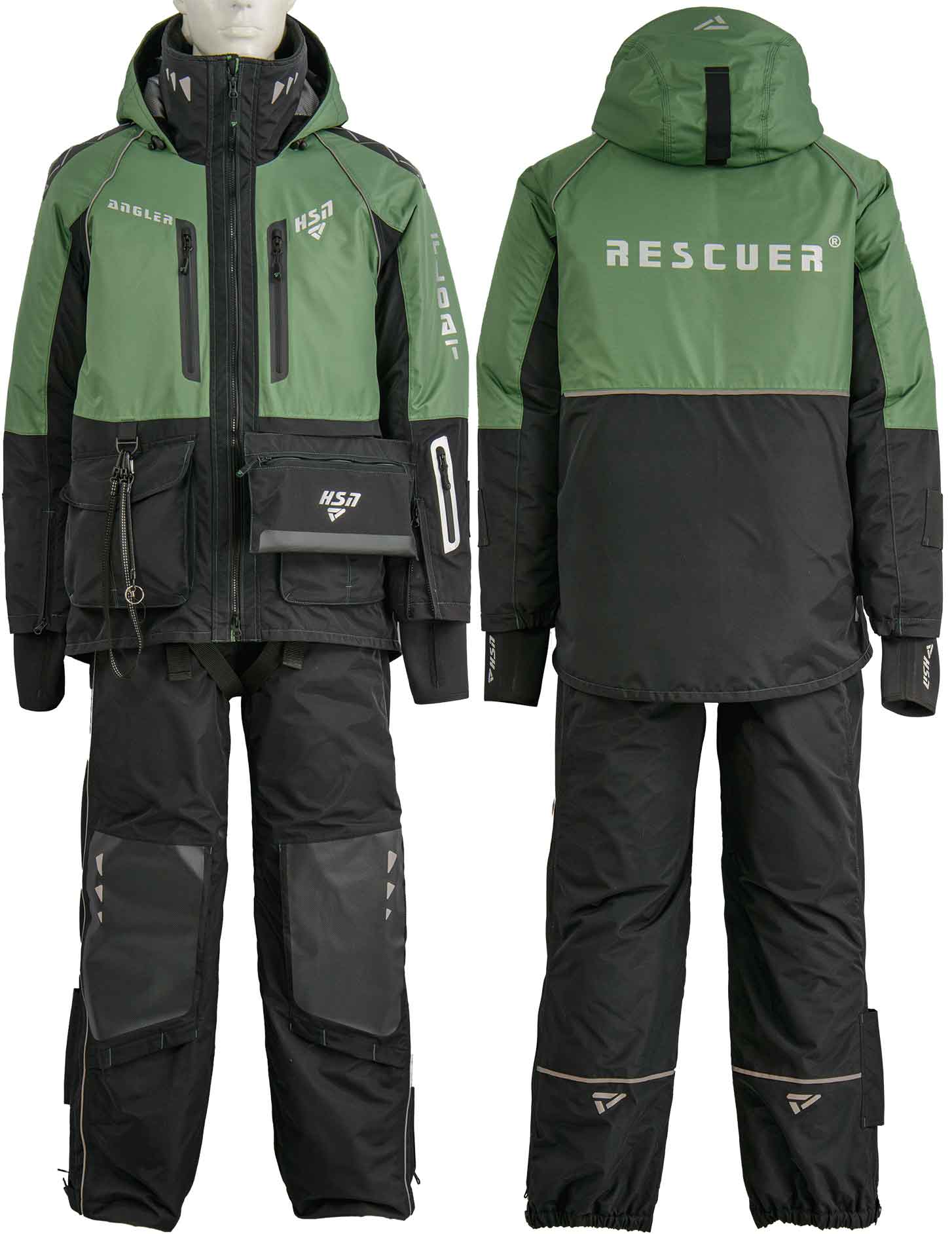 Зимний костюм-поплавок «Рескью 6 (Rescuer VI)» Зеленый – купить по ценепроизводителя с доставкой по России