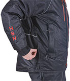 регулировка объема куртки по бокам на молнии