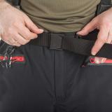 Костюм комплектуется брючным ремнем. Полукомбинезон оснащен под них шлевками