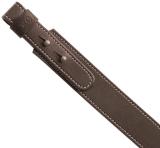 Ружейный двухслойный, бесшумный ремень шириной 30 мм из натуральной коричневой кожи