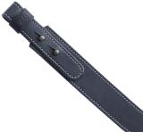 Ружейный двухслойный, бесшумный ремень шириной 40 мм из натуральной черной кожи