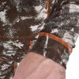 Плоские швы и специальная структура ткани, обеспечивая плотную посадку термобелья