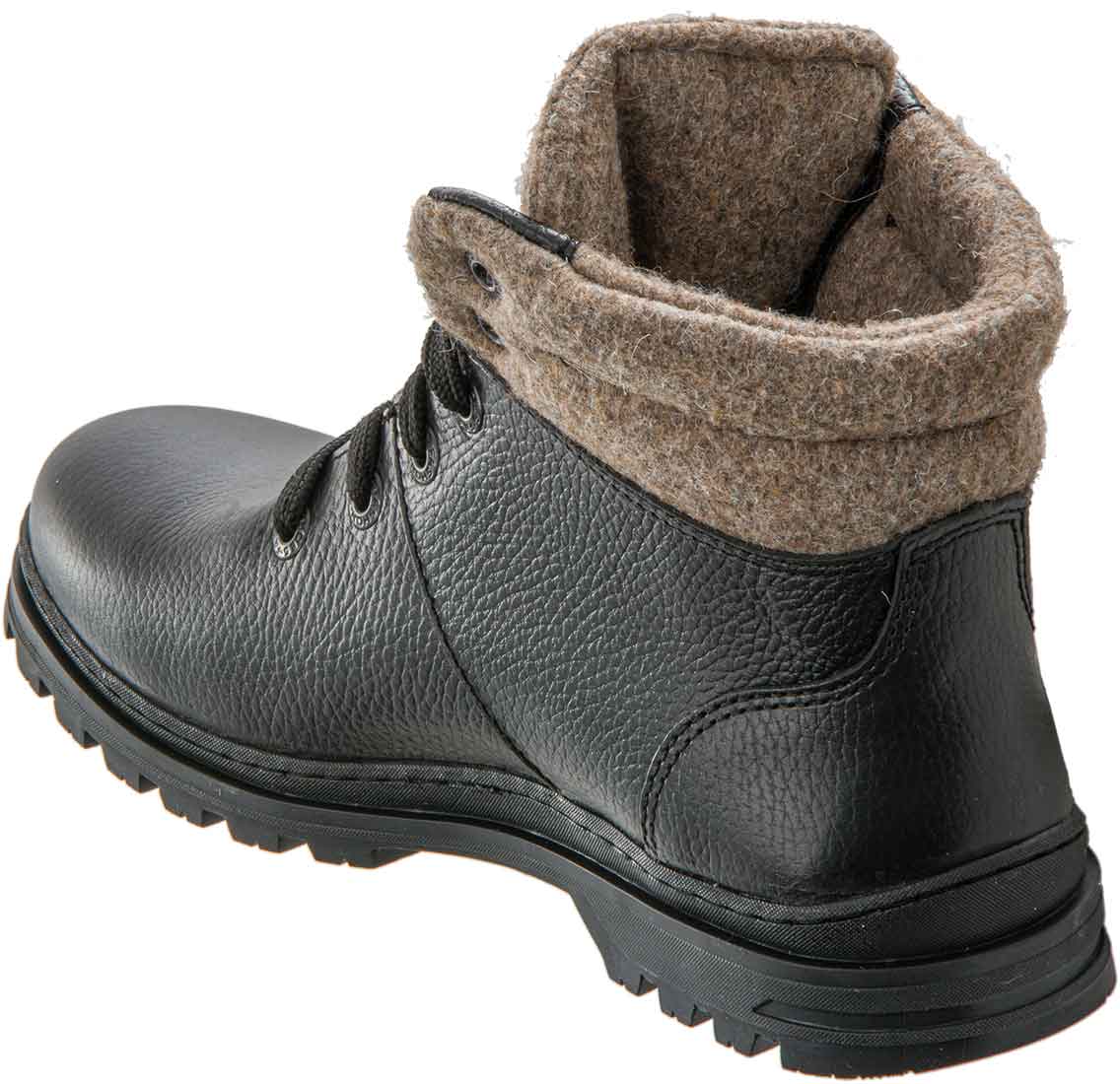 Зимние черные ботинки «Ричмонд» с войлоком – купить по цене производителя сдоставкой по России