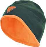 Двухсторонняя флисовая шапка «Винтер (Зимняя) 380» Зеленый/Оранжевый