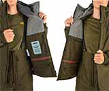 Два внутренних кармана на молнии.