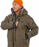 2 нагрудных прорезных кармана проклеены герметичной пленкой