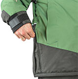 регулировка объема куртки по бокам на молнии